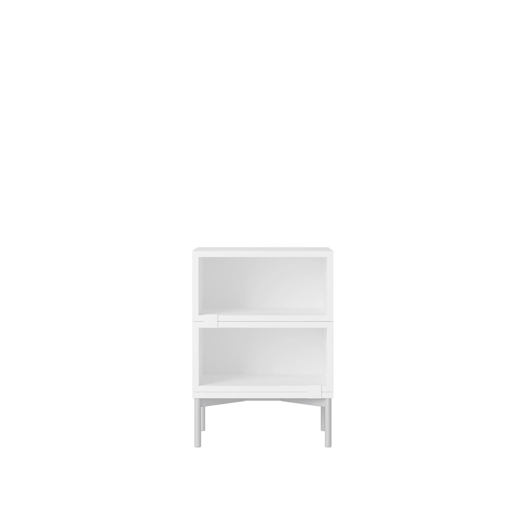 Stacked Sengebord Konfiguration 1 Hvid.