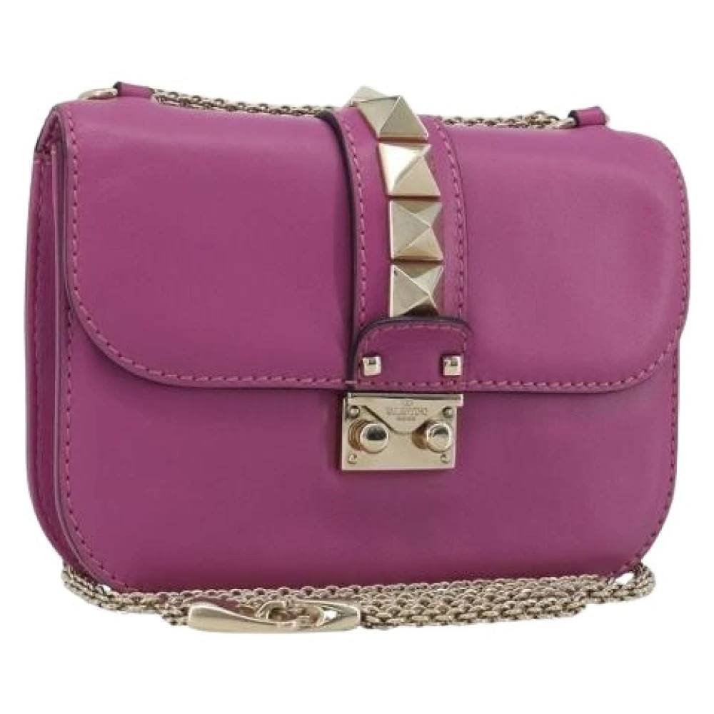 Valentino Vintage Pre-owned Vintage Skuldertaske - Vintage - Dame - Lilla - ONE SIZE - Uld