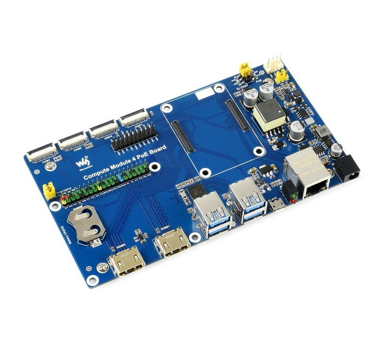 Waveshare Raspberry Pi Compute Module 4 IO Board with PoE