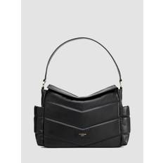 Aria Leather Compact Changing Bag Black
