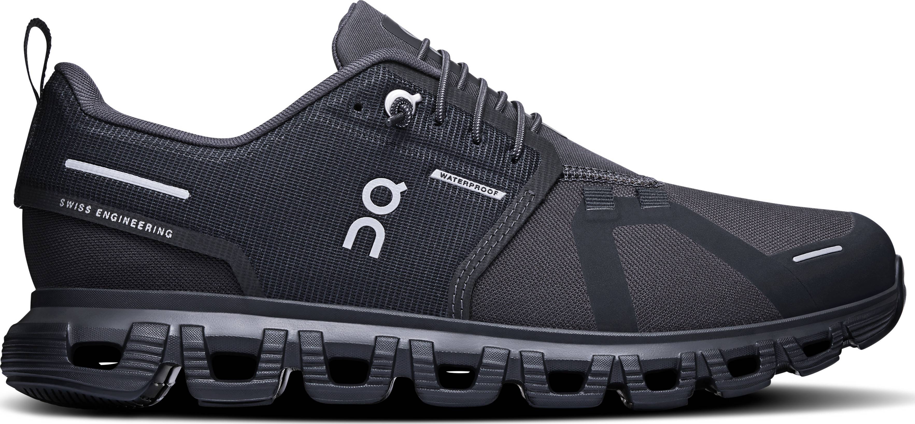 On Women's Cloud 6 Waterproof Black/Black, 40.5
