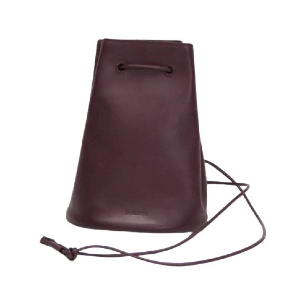 Jil Sander Pre-owned Pre-owned Crossbody Drawstring Taske - Vintage - Dame - Rød - ONE SIZE - Uld