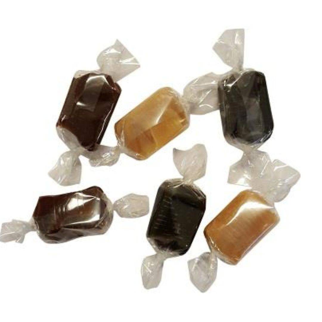 Flødekarameller Luksus mix (indpakkede) - ca 130 stk. 1 kg