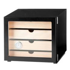 Angelo Cube Cigar Skuffe Humidor - Sort med 4 Skuffer