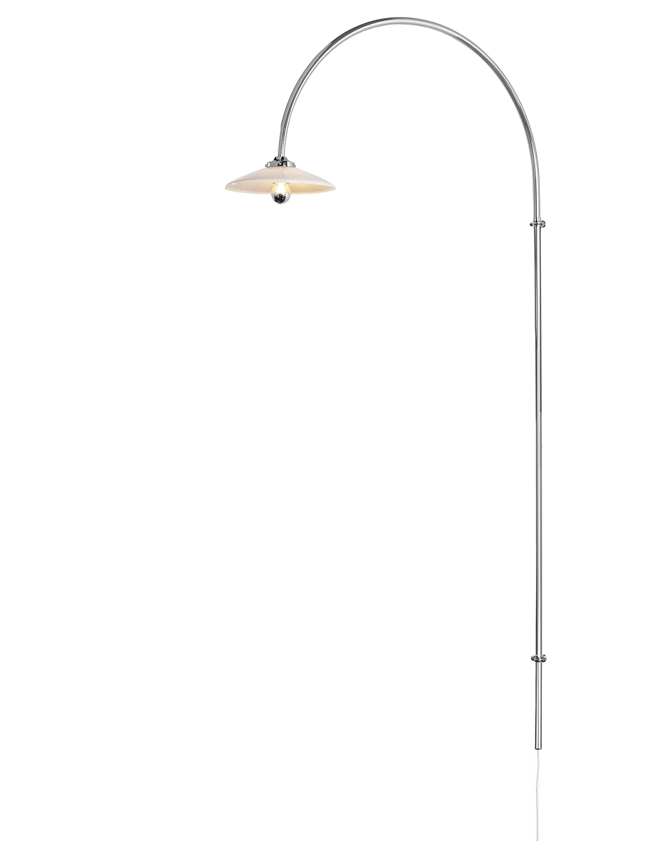 Valerie Objects Hanging Lamp N°2 Chromed Steel - Silver - H180CM