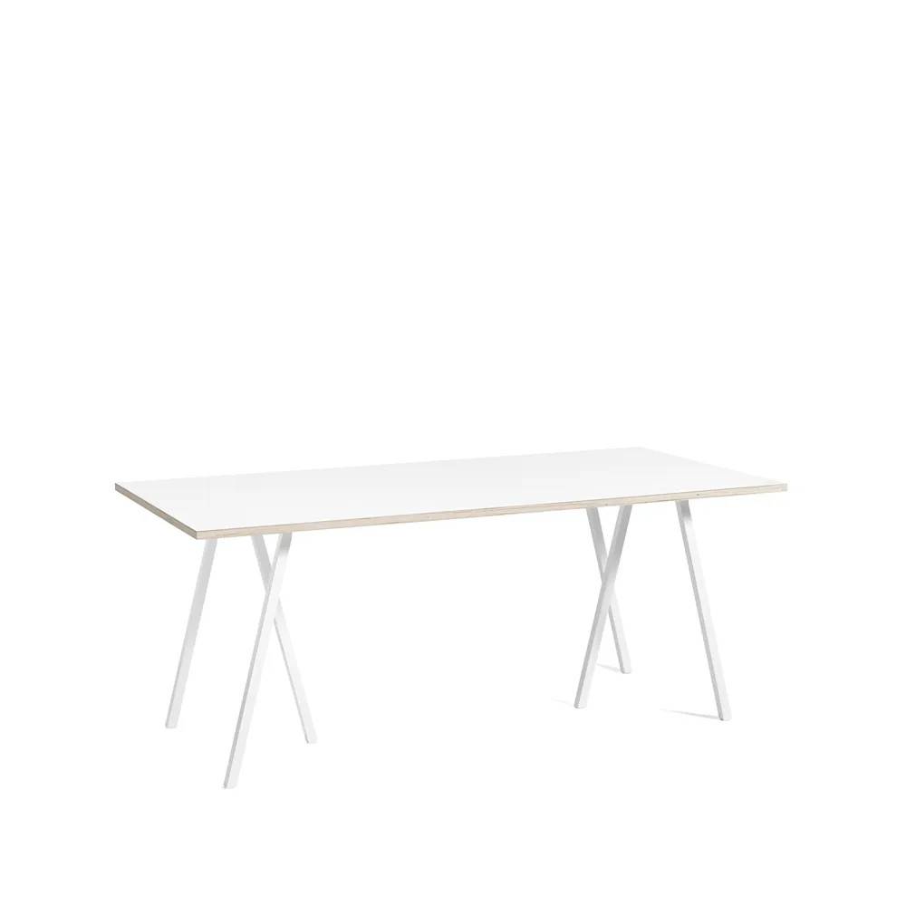 HAY Loop Stand matbord White laminate-white, 180 cm - Vit