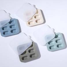 Custom New Baby Popsicle Molds Silicone Baby Food Freezer Tray Molds Mini 6 Cavity Silicone Ice Cube Tray With Cover Lid
