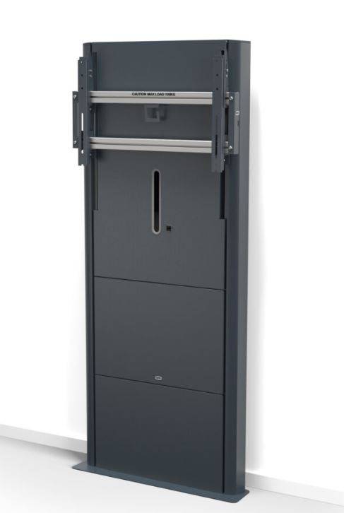 SMS New Presence Speed Wall/Floor - manuellt höj- och sänkbart golvväggsfäste - upp till 98" | max. VESA 600x400 | max. belastning 60-90 kg | mörkgrå