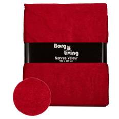 Velour dug - Rød borddug - Nervøs velour - Borg Living