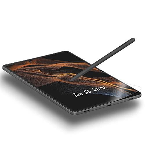 PYS 2-pack papper skärmskydd för Samsung Galaxy Tab S8 S9 S10 Ultra 14,6 tum film kompatibel med S-penna känns som att skriva på papper anti-bländning anti-fingeravtryck
