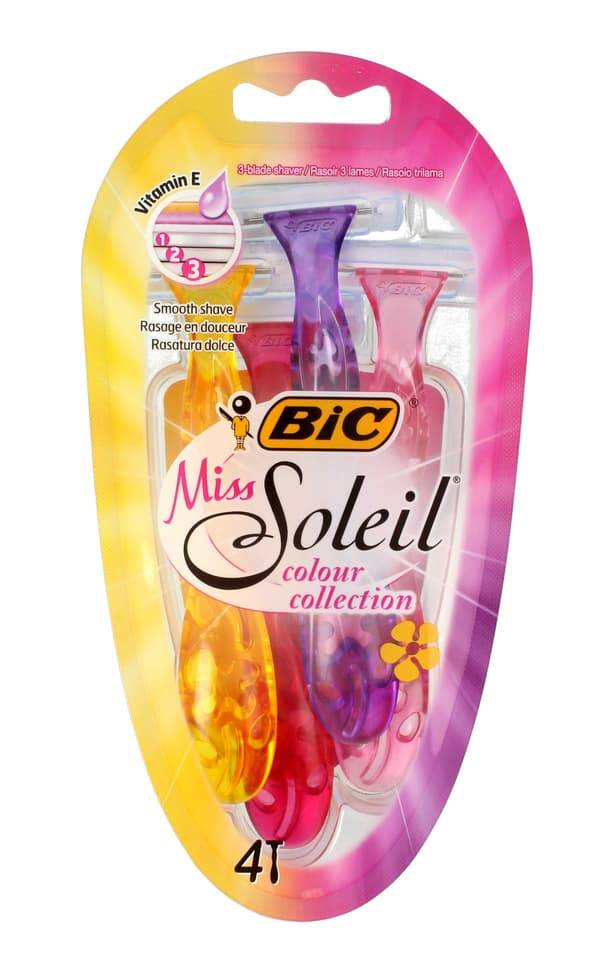 Bic Miss Soleil Colour Collection 4 barberblade 4 stk.