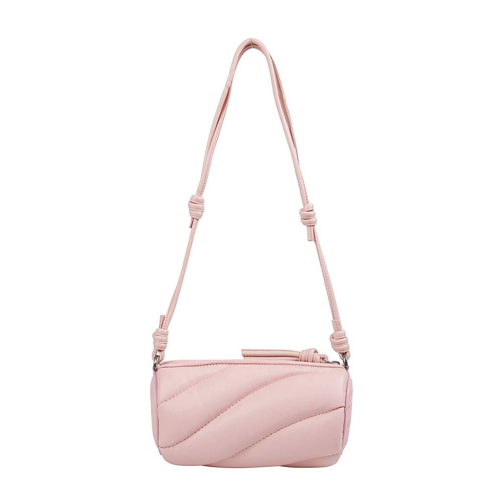 Fiorucci Læder skuldertaske med justerbar rem - Tasker - Dame - Lyserød - ONE SIZE - Uld