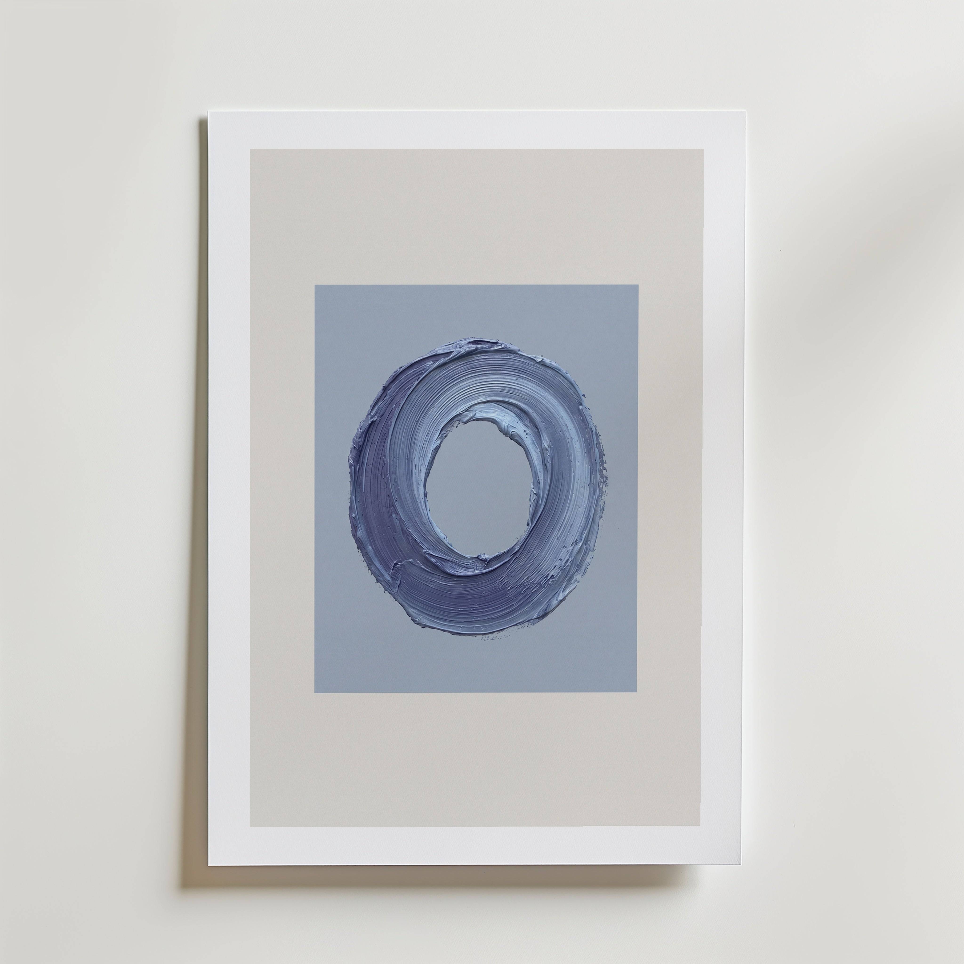 Denim Loop Poster - Premium Canvas 30x40 cm Med passepartout