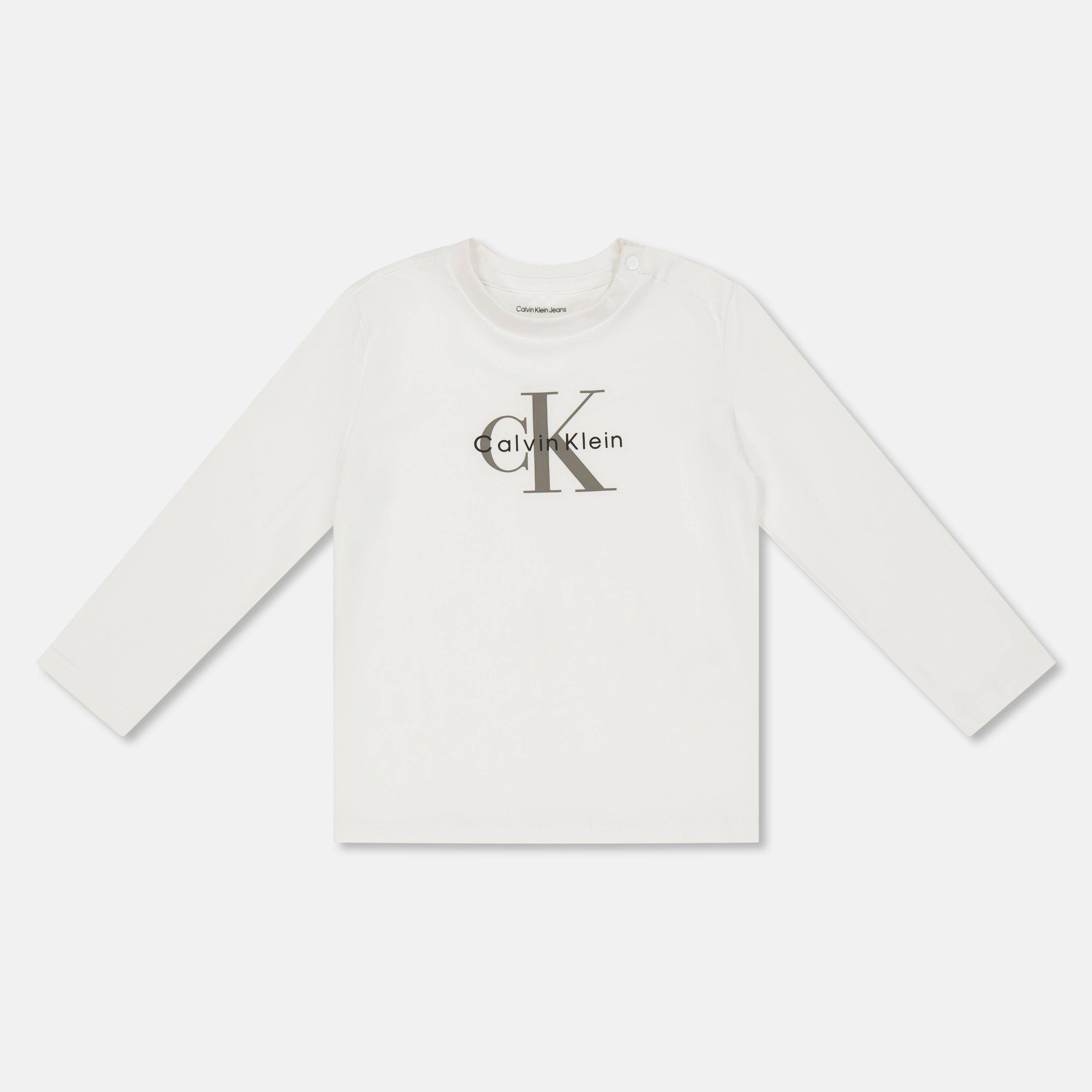 Calvin Klein Jeans Unisex Kids Monogram Long Sleeve T-Shirt