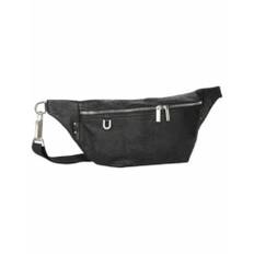Rick Owens, Tasker , unisex, Sort, ONE SIZE, Læder, Sort Læder Bumbag med Lynlåslommer