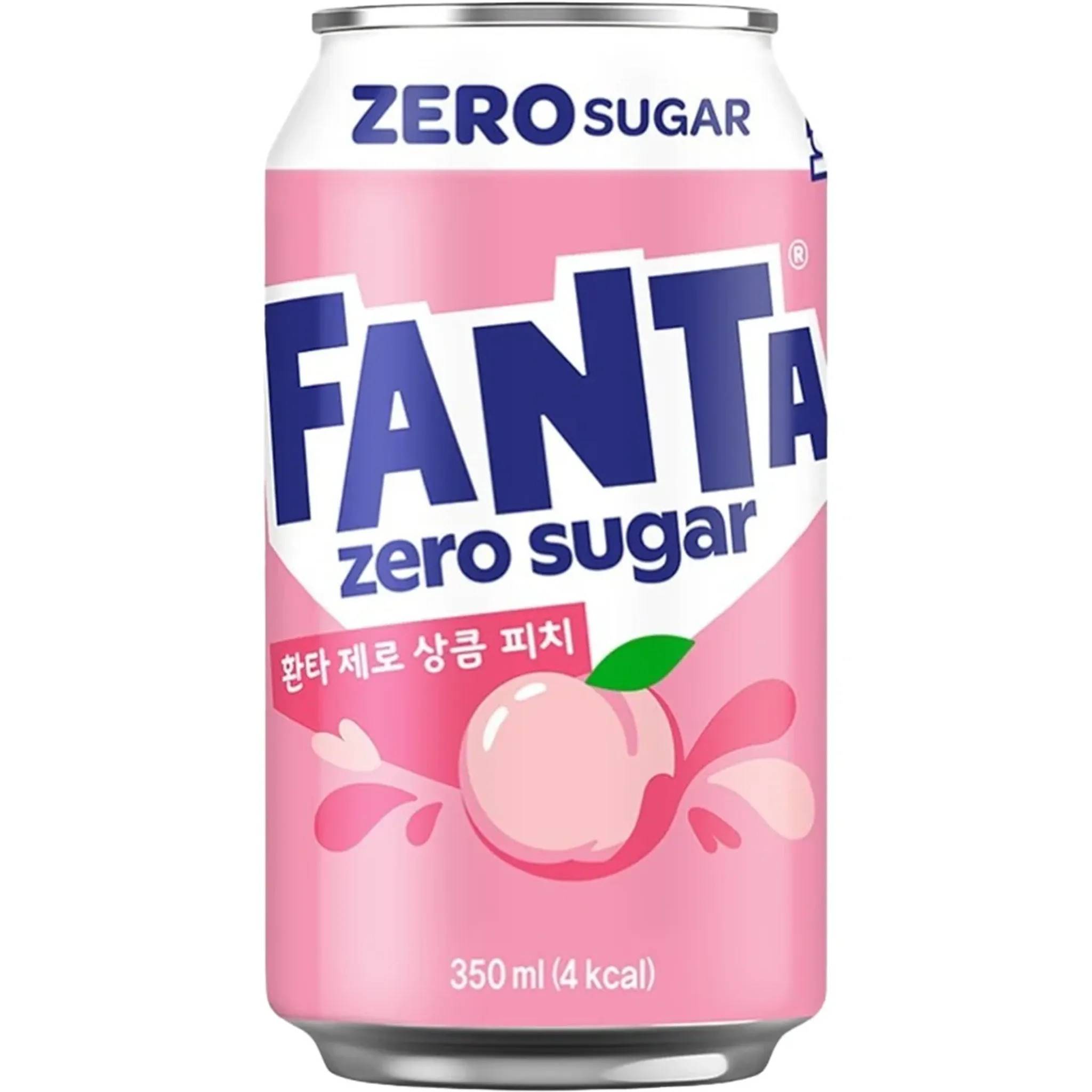 Fanta - White Peach Zero Sugar (Korea) 350ml