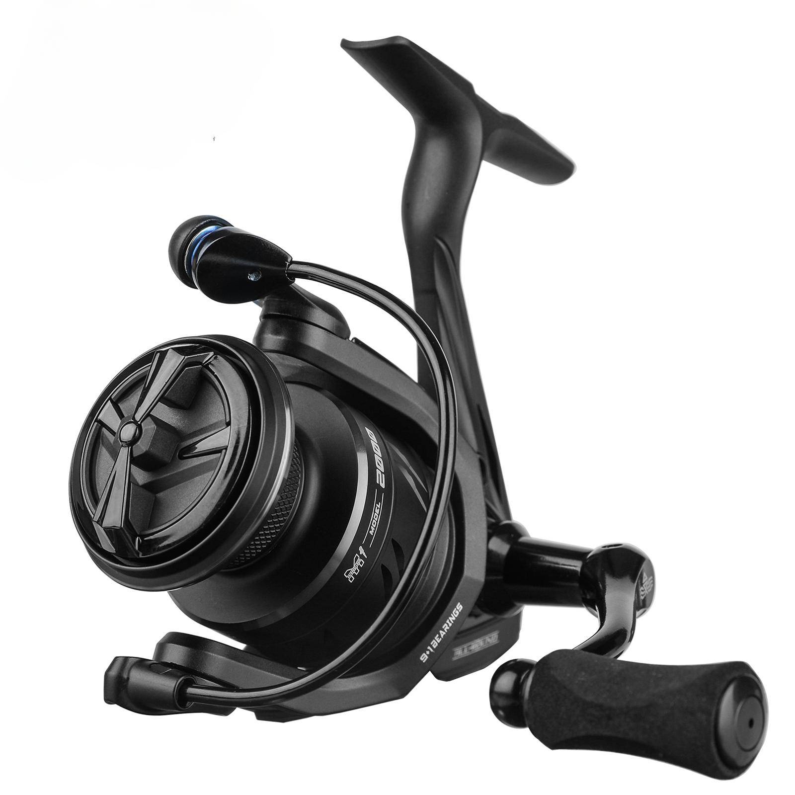 Ny M1 snurrande rulle 12 kg Max Drag Graphite Fishing Rule 9+1 Rostfritt stål Kullager 5.2:1 Gear Ratio fiskerulle för bas och gädda