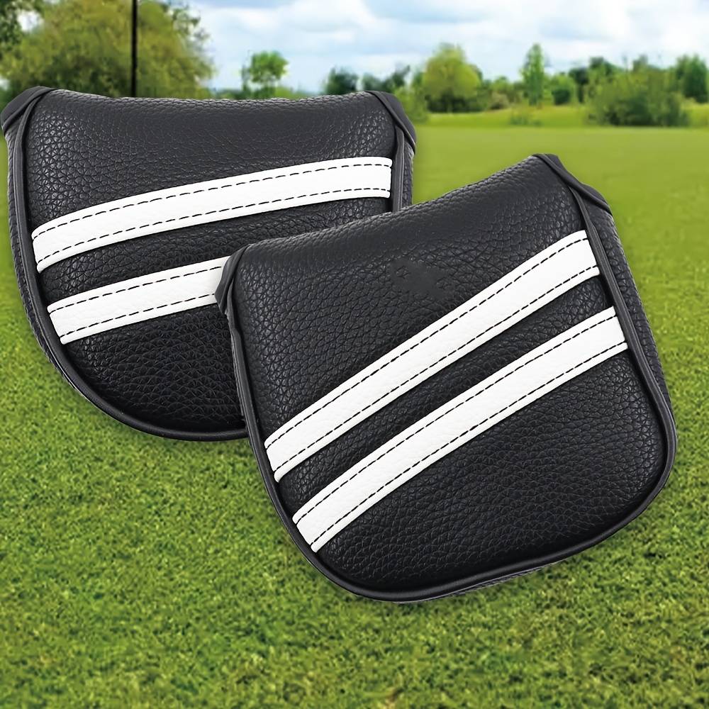1pc Golf Mallet Putter Head Cover Protector Magnetic Closure Mallet Putter Covers for DF3 Putter Etc.( 5.1‘’x5.5‘’)