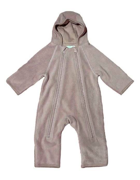 Mini Dreams babyoverall fleece strl 74, brun