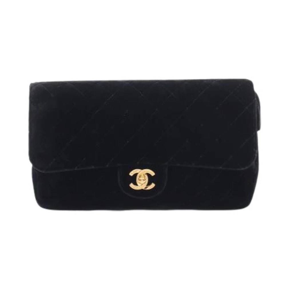 Chanel Vintage Pre-owned Vintage Fabric Clutch - Vintage - Dame - Sort - ONE SIZE -