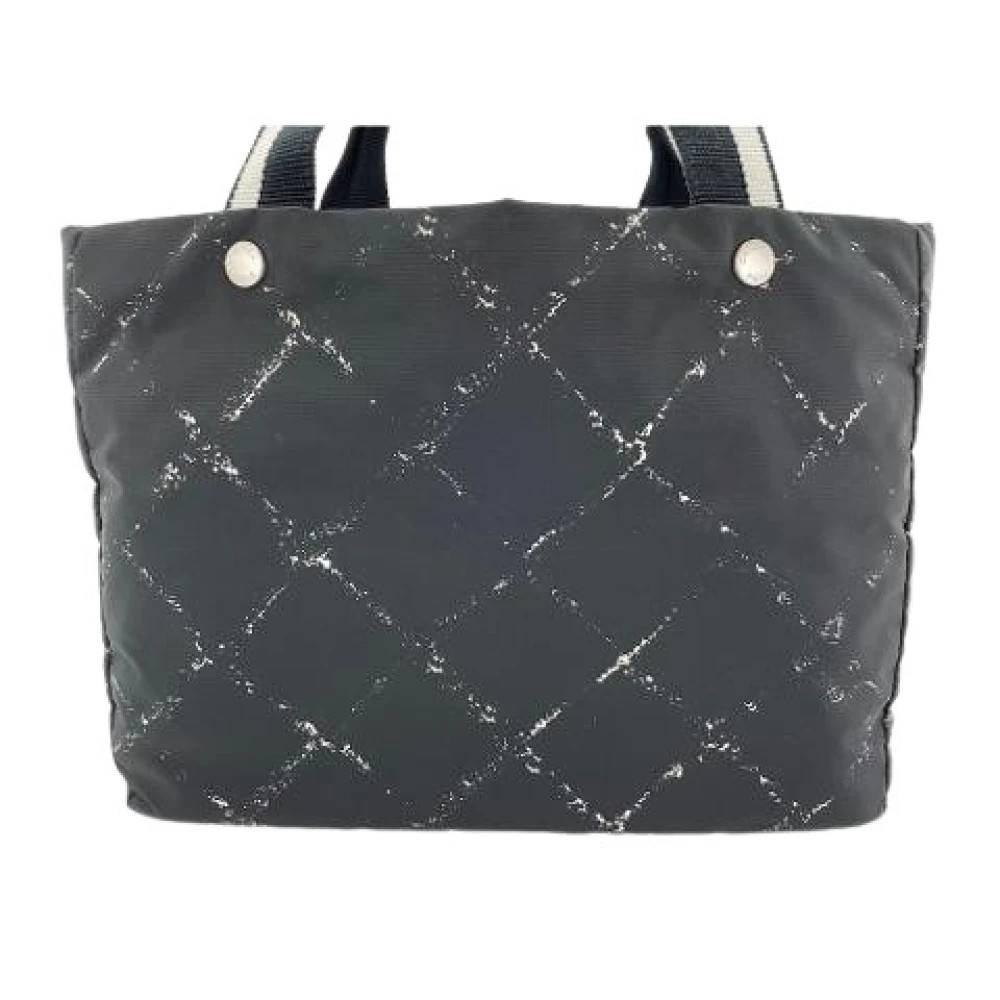 Chanel Vintage Pre-owned Travel Line Tote Bag - Vintage - Dame - Sort - ONE SIZE - Nylon