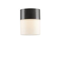 Tak- och väggarmatur Opus 100/125 grå, matt opal LED 8W 3000K