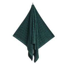 Gant Jacquard Herringbone Handduk 70x140 Grön - Tartan Green (70x140)