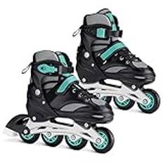 Navaris Inline Skates för kvinnor och män – Inliner Rollerblades rullskridskor, justerbar storlek – inline-skridskor inklusive verktygssats – storlek L EU 39–42