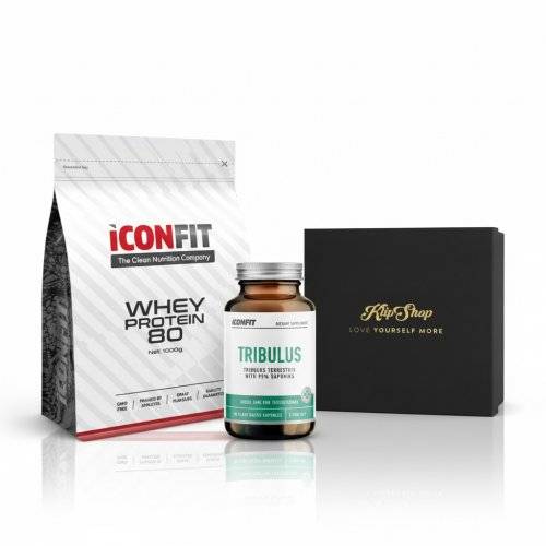 KlipShop KlipShop Iconfit Whey Protein & Tribulus Supplement For Men Gift Set