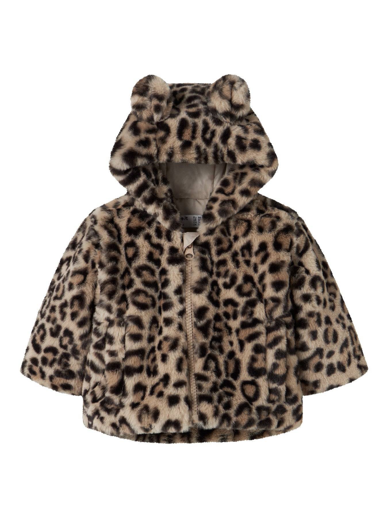 Name It Leo jakke - NBFMILA JACKET HOOD PB - Humus LEO.