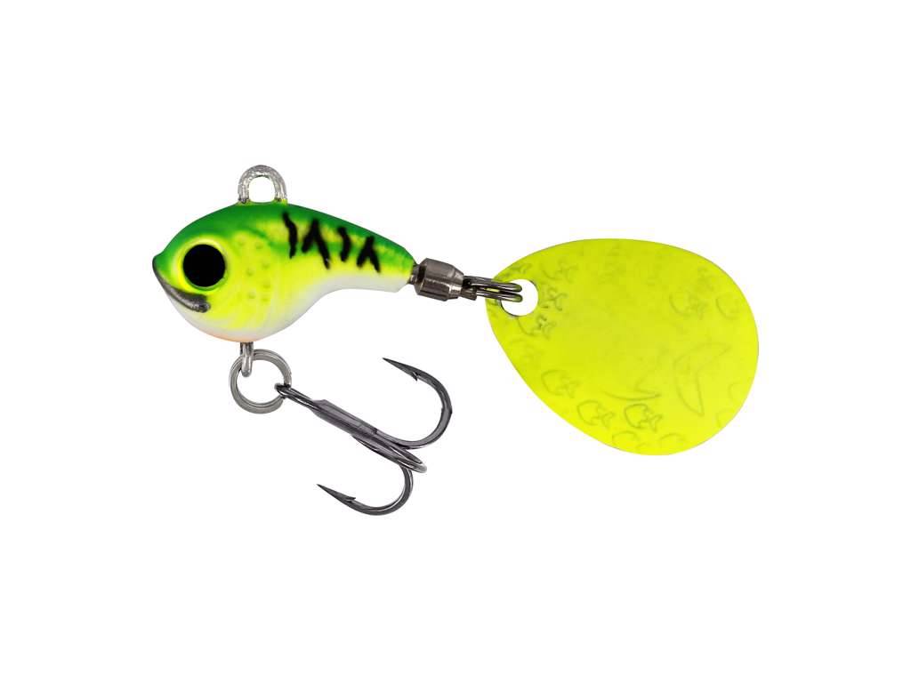 Westin Westin Dropbite Tungsten Spin Tail Jig 20mm - CHARTREUSE ICE (20 MM / 13 GRAM).