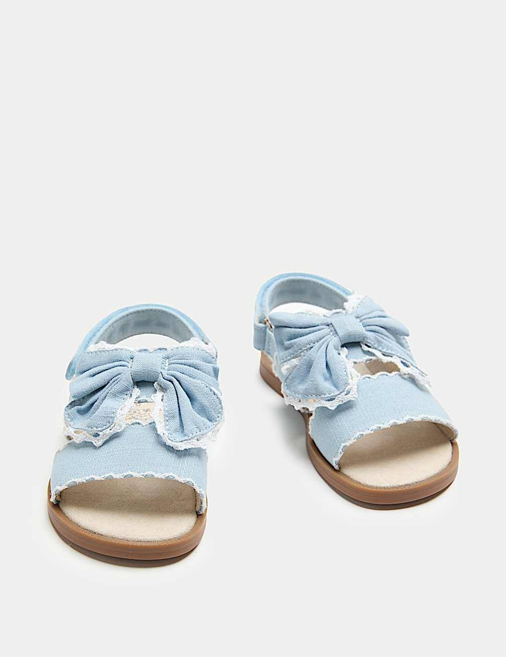 Kids'Double Strap Bow Sandals (4 Small-2 Large)