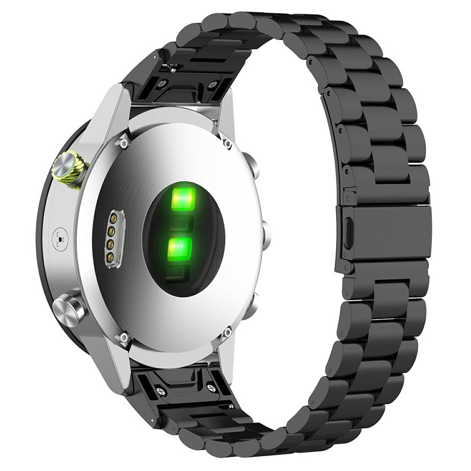 Garmin Fenix 5X/Fenix 5X Plus Snyggt armband i titan, Svart
