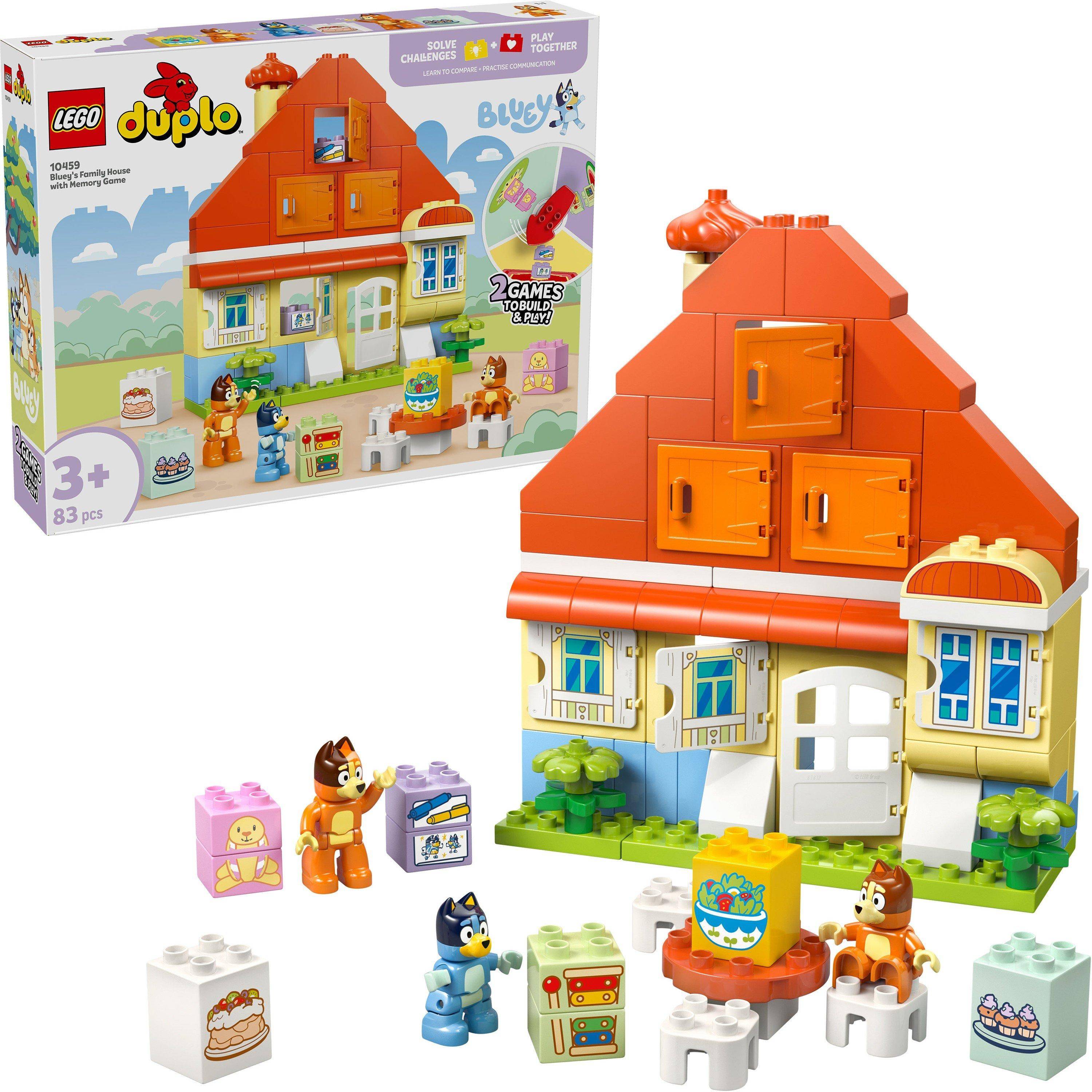 Lego Lego® Duplo® 10459 Bluey: Bluey’s Family House With Memory Game Interactive Toy