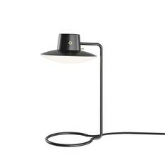 AJ Oxford Bordlampe Høj - Sort metal/Opal glas