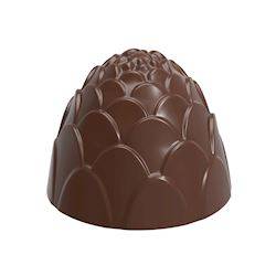 Professionel chokoladeform i polycarbonat - Pinecone Praline CW12128