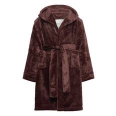 ROSEMUNDE KIDS Rhflurry Kids Hooded Fleece Robe |Brown |176