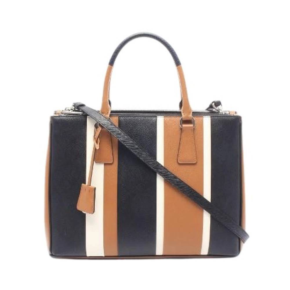 Prada Vintage Pre-owned Galleria 2way Tote Bag - Vintage - Dame - Flerfarvet - ONE SIZE - Uld