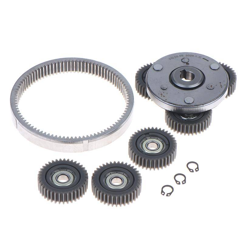 1 Set Ebike Motor Nylon Planetväxel 37T Kit Reservdelar för Elcykel Underhållsarbete gray