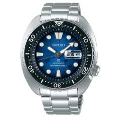 Seiko Prospex Save The Ocean 'King Turtle' Automatic Blue Dial Stainless Steel Bracelet Men's Watch SRPE39K1
