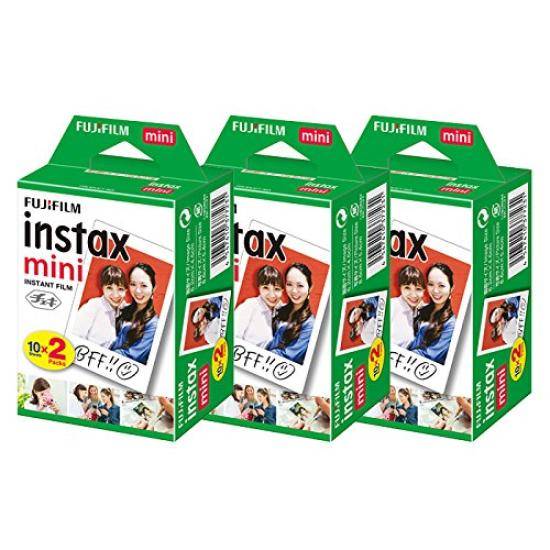 Fuji Film Color Instax Mini 2 Pack Product JP2 (20 sheets) x 3 piece set [60 sheets] Multi-color