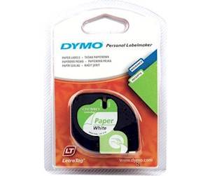 Dymo LetraTag Papir Label 12mm x 4m Hvid