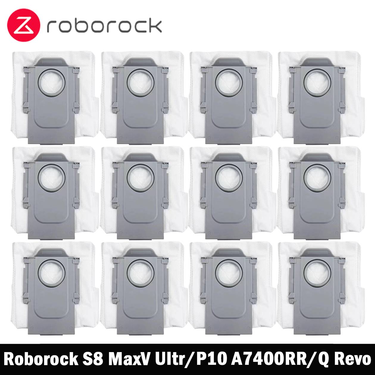 Roborock S8 MaxV Ultra / Q Revo / Q Revo MaxV / Q Revo S / Q Revo Pro / Qrevo Curv / Saros 10 Robot Vacuum Dust Bags Accessories