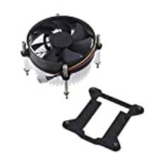 YINETTECH CPU-kylande tyst fläkt med kylfläns, kompatibel med Intel I3 I5 LGA 1150 1155 1156-3W 2200 RPM