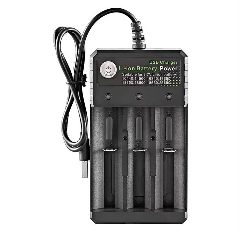 Smart Charger 2 3 4 Slots 4.2V Li-ion Battery USB Independent Charging For 18650 18500 14500 16650 26650 Lithium Battery Charger