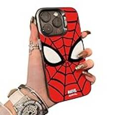 ZuoXun Spiderman lämplig för Apple 16 telefonfodral iphone15 skyddsfodral 13 ny laser xsmax 16, anti-fall 12(för iPhone11pro/5.8/röd Spider-Man (silver och svart))