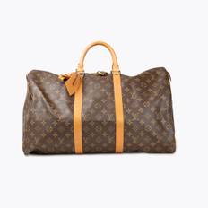 LOUIS VUITTON Keepall 50 Weekend Bag - Brown