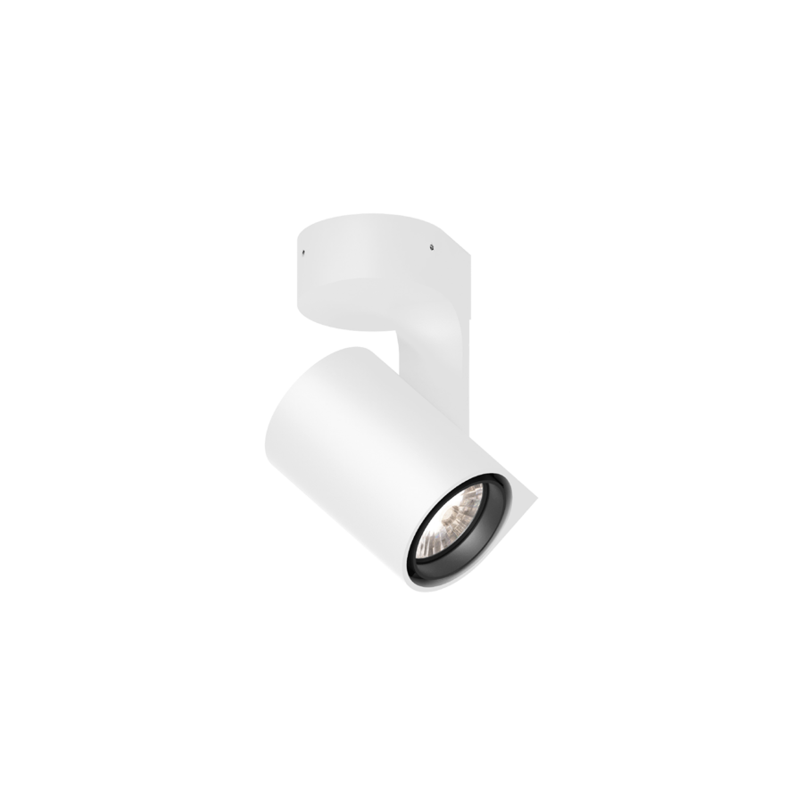 Sqube on base 1 loftlampe Wever & Ducré - H 13,3 cm + 12W LED 2700K + Hvid