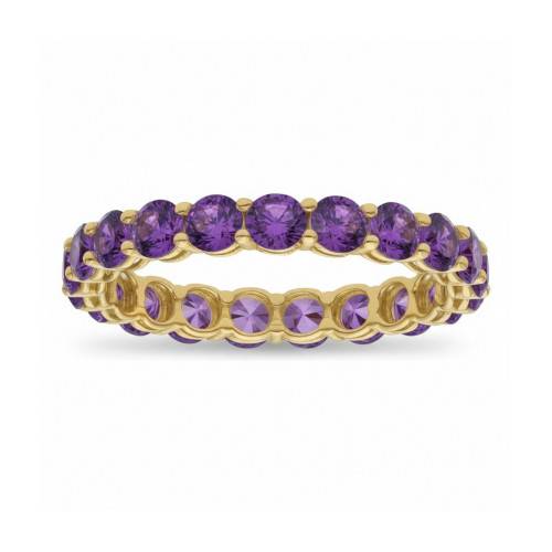 Sortija Infinity Oro 18k con circonitas amatista