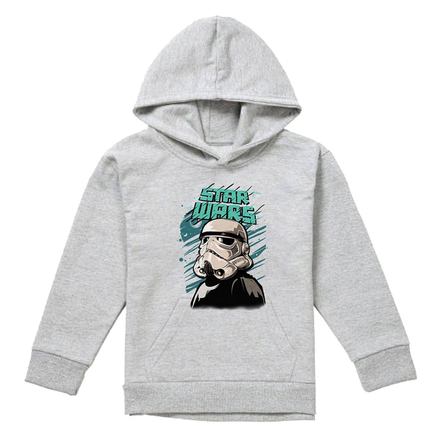 Star Wars Barn/Barn Street Glare Stormtrooper Heather Pullover Hoodie 12-13